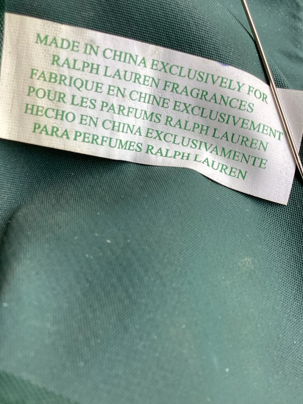 Vintage Polo Ralph Lauren 90s green duffel bag weekender zip